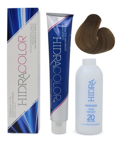  Tinte Para Cabello Hidracolor Naturales  90 Ml + Peróxido Tono 7.3 Rubio Dorado