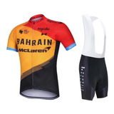 Uniforme Ciclismo Ruta Mtb Bahrain Pantaloneta Badana Gel 