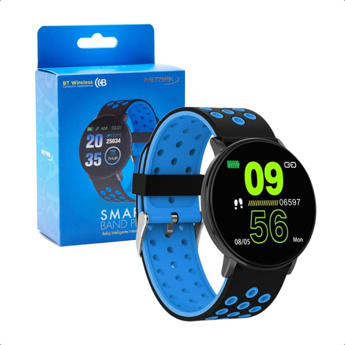 Smartband Pro Reloj Fitness Inteligente Bluetooth Azul