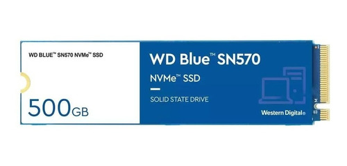 Unidad De Estado Sólido Wd Blue Sn570, 500gb, Nvme M.2