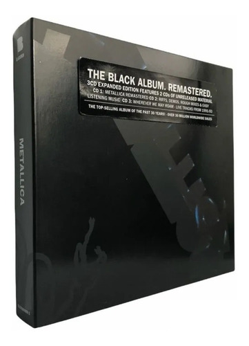 Metallica- Black Album Remastered Digipak 3 Cd Nuevo Sellado