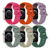 6 Pulseiras Pintura Para Apple Watch Se 9 8 7 6 5 40mm 41mm