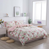 Queen Size Silkly Soft Vintage   Flower Farmhouse Imón...