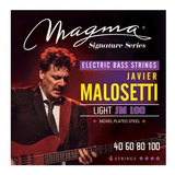 Cuerdas Bajo Electrico Magma Malosetti 4 Cuerdas 040-100