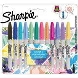 Marcadores Sharpie Fino X12 Tropical Colores Pastel 