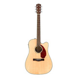 Guitarra Electroacústica Fender Classic Design Cd-140sce Para Diestros Natural Brillante