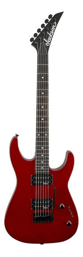 Guitarra Eléctrica Jackson Js Series Js11 Dinky De Álamo Metallic Red Metalizado Con Diapasón De Amaranto