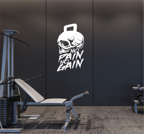 Vinil Decorativo Pared 54 X 95 Cms Motivacion Gym Fitness