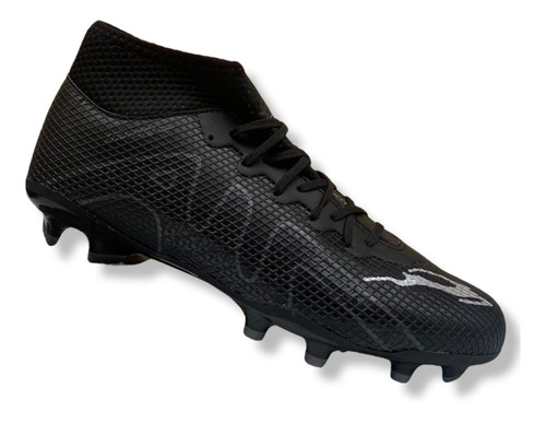 Tenis Futbol Tacos Tachones Union Negro Gris Oxford Resisten