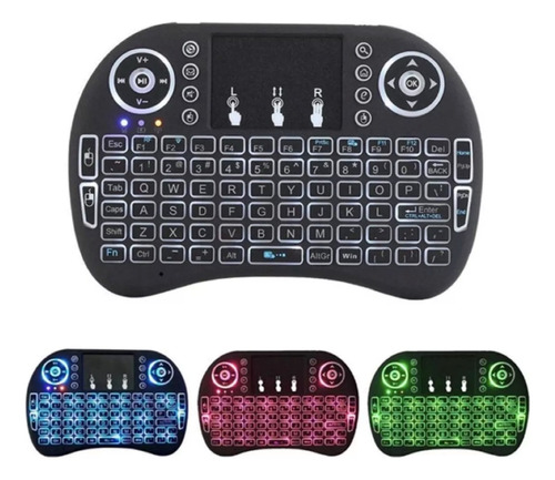 Mini Teclado Pc Inalambrico Bluetooth Touchpad Iluminado