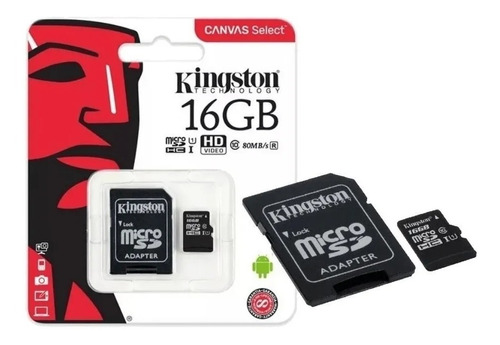 Micro Sd 16gb Kingston Clase 10 Full Celular Samsung Huawei