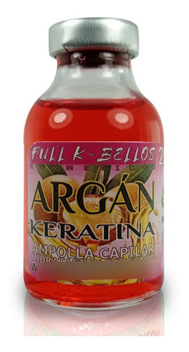 Ampolla Capilar Argan Keratina 25ml - mL a $400