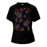 Playera Huitzilin Colibrí Arte Mexicano