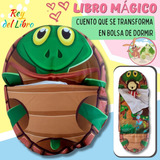 Libro Infantil Que Se Transforma En Bolsa De Dormir-tortuga