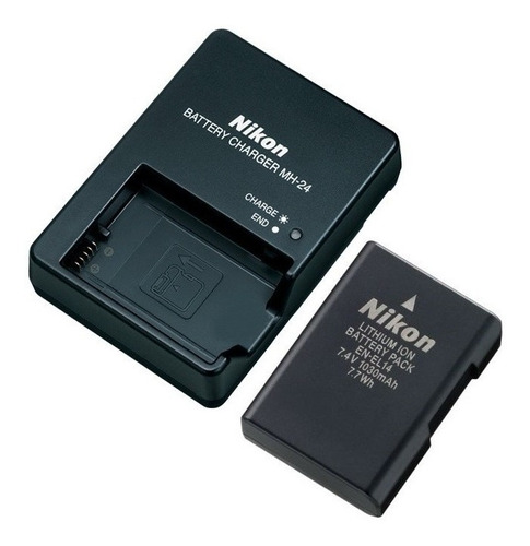Cargador Nikon Mh-24 + Batería En-el14 P/nikon D3100 D5100