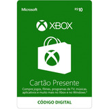 Cartão Presente Xbox Gift Card Microsoft Brasil R$ 10 Reais