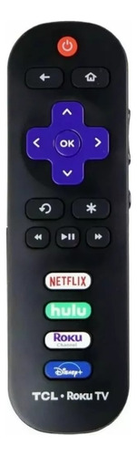 Control Remoto Roku Original Tcl Rc280j Disney Netflix Hulu