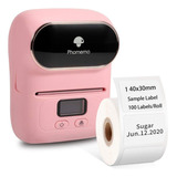 Impresora De Etiquetas Termica Portable Bluetooth M110 Rose