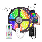 Luz De Led Rgb 20m Colorida Modelo Bluetooth Com Controle