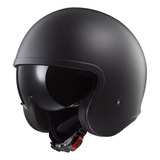 Casco Moto Ls2 Abierto 599 Spitfire Negro