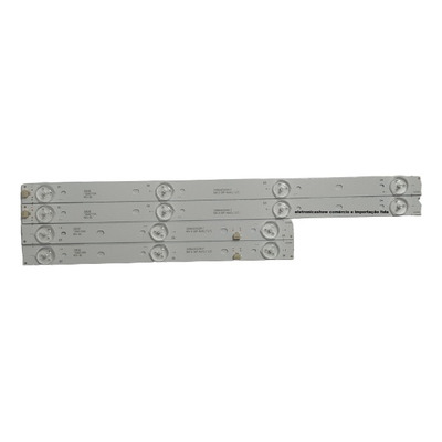 Kit 4 Barras Reta Led Semp Dl3253 32l1500 Dl3253w