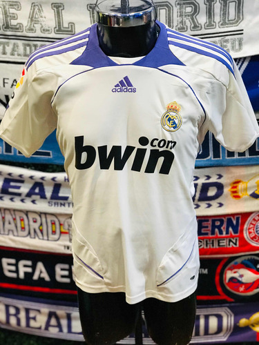 Jersey Real Madrid 07/08,adidas, Talla M #17 Van Nistelrooy