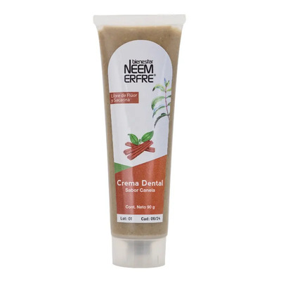 Crema Dental Natural Sabor Canela Libre De Fluor | Meses sin interés