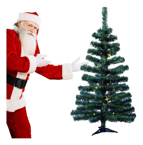 Árvore De Natal 120 Cm 120 Galhos Verdes Pinheiro Natalino