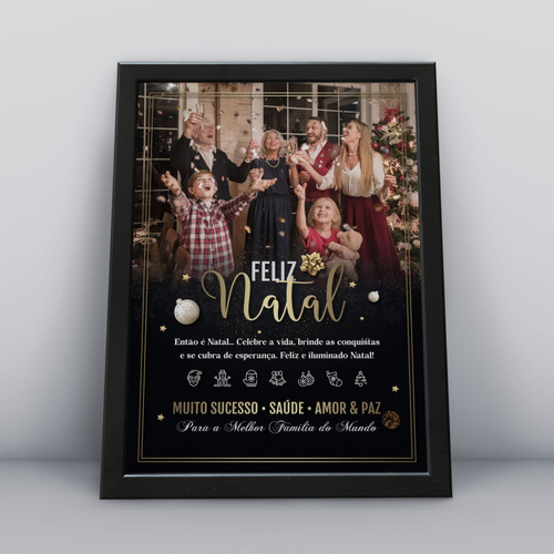 Quadro Decorativo Personalizado Com Foto, Tema Natal 01