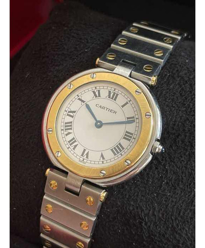 Reloj Cartier Santos Vendome Acero Oro 18k Ref 8191