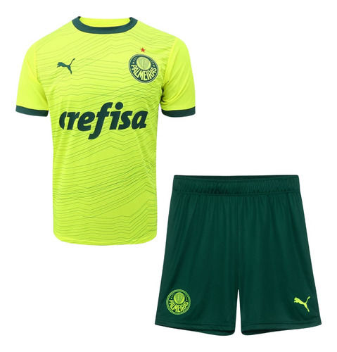 Conjunto Puma Palmeiras Torcedor - Infantil