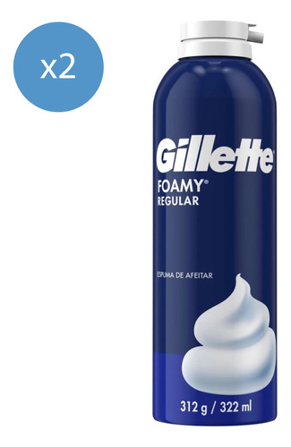 Pack Espuma De Afeitar Gillette Foamy Regular 312 Gr