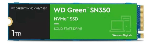 Disco Sólido Interno M.2 Wd Green 1tb Sn350 Wds100t3g0c