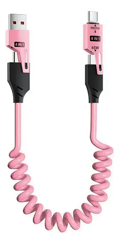 Cable Usb Tipo C Para Android 65w Usb A Y C 4 En 1 Lightning