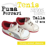 Tenis Blanco Puma Ferrari Niño Unisex. La Segunda Bazar