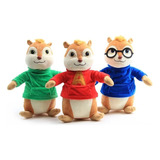 3 Unids/lote Alvin Y Las Ardillas De Peluche Juguetes Kawaii