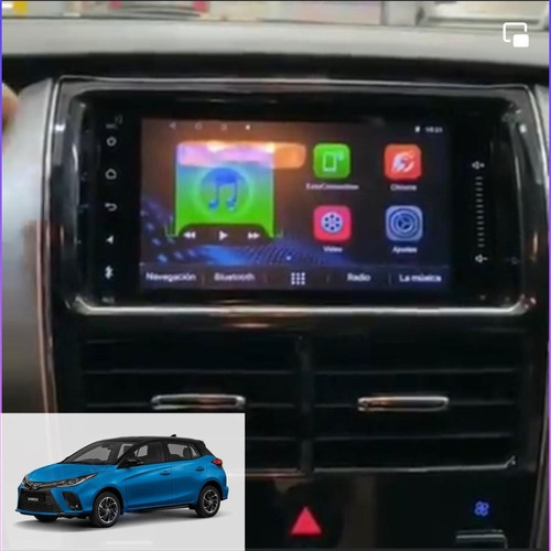 Central Multimedia Toyota Yaris Gps, Android 10 Carplay