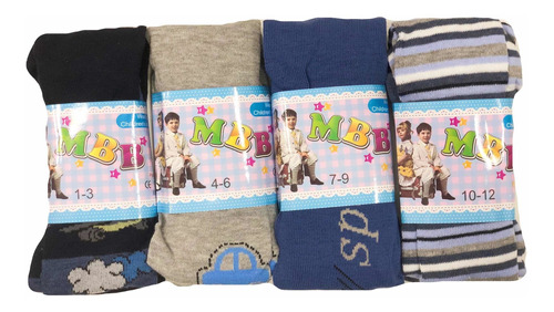 6 Pantys De Niño Talla 1 Año A 10 Año