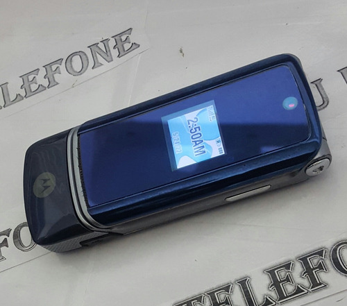 Celular Motorola K1 Azul Slim Fliper Pequeno Antigo De Chip 