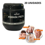 Kit 20 Pomadas Pretas Premium 240g Apinil Revenda De Sucesso