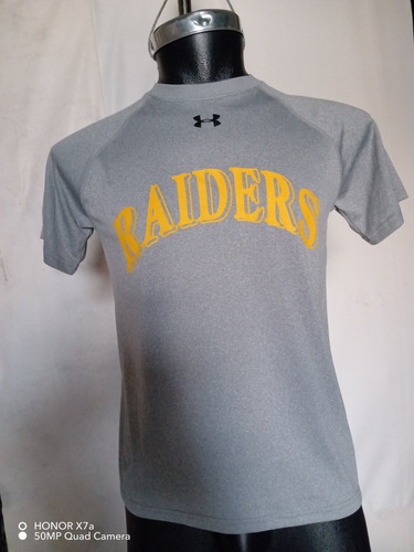 Playera Underr Armourr Raiders (13) Chica Gris