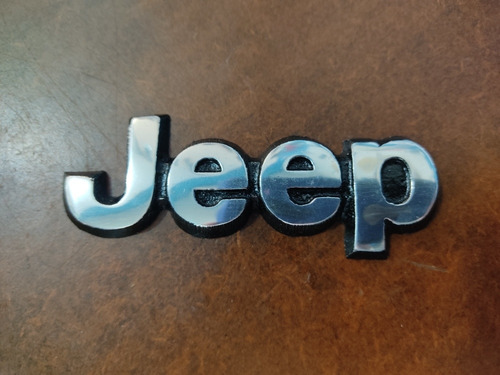 Emblema Letra Jeep Cherokee Generico Aluminio Sin Adhesivo Foto 4