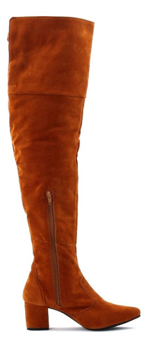 Botas Over Knee D Inverno Cano Alto Salto 6 Bico Fino Social