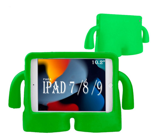 Capa P/ iPad 9ª 8ª 7ª Geração 2021 Varias Cores Para Criança