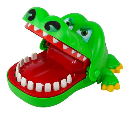 Jogo Jacaré Morde Dedo Crocodilo Dentista Verde Polibrinq