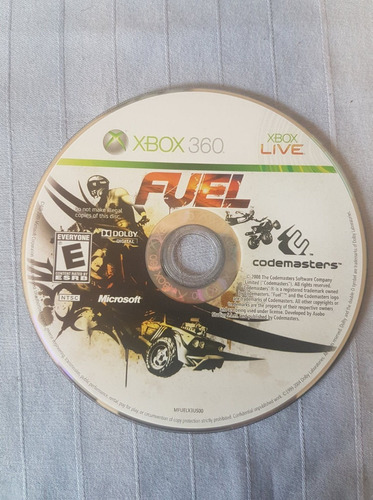 Juego Fuel Usado Original Xbox 360 Blakhelmet C