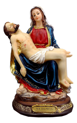 Imagem Pietá Nossa Senhora Da Piedade Resina 20cm