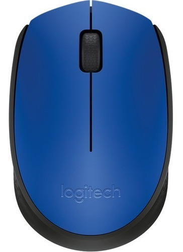 Mouse Inalámbrico Logitech M170 Negro Color Azul/negro