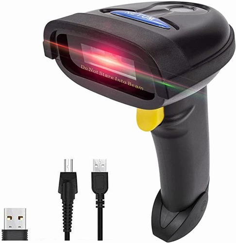 Leitor De Código Barra Laser Wireless Sem Fio Usb Pdv Ean