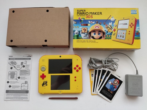 Nintendo 2ds Edicion Mario Maker + Juego + Cargador + Caja 